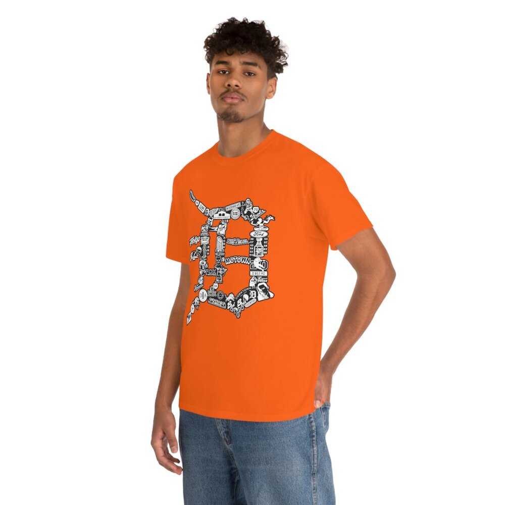 The D T-Shirt Detroit Michigan - Picture 3 of 4